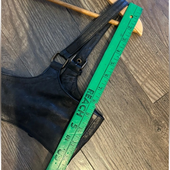 Free People Black Leather Rebel Harness Belt - Picture 8 of 13